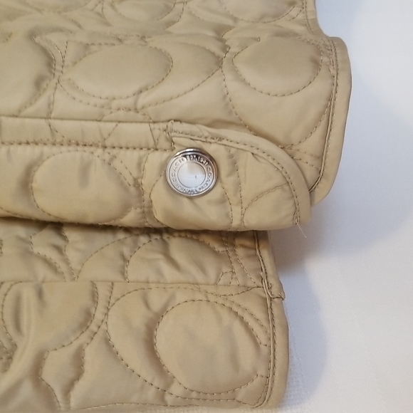 Coach Monogram Jacket Color: Tan Sz:S - Picture 7 of 10